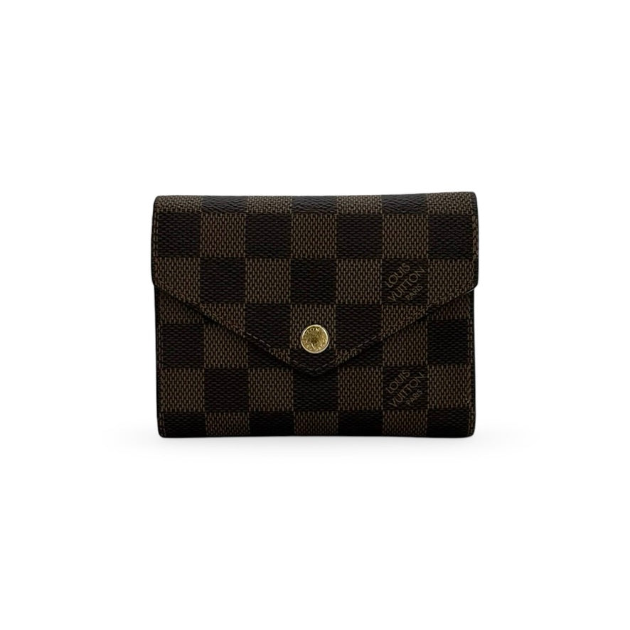 LOUIS VUITTON: Damier Ebene Victorine Wallet