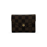 LOUIS VUITTON: Damier Ebene Victorine Wallet