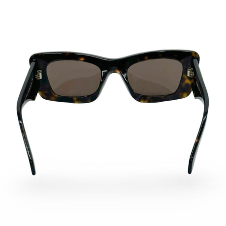 PRADA: Rectangle Tortoiseshell Sunglasses