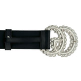 Calfskin Crystal GG Marmont Belt