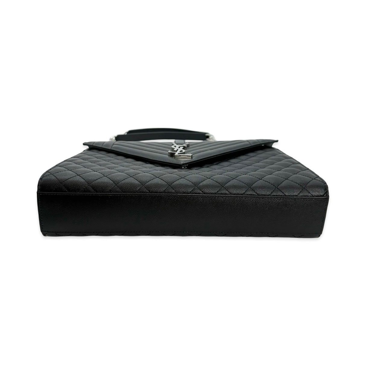 SAINT LAURENT: Triquilt Grain de Poudre Large Envelope Flap Bag