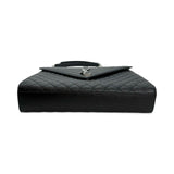 SAINT LAURENT: Triquilt Grain de Poudre Large Envelope Flap Bag