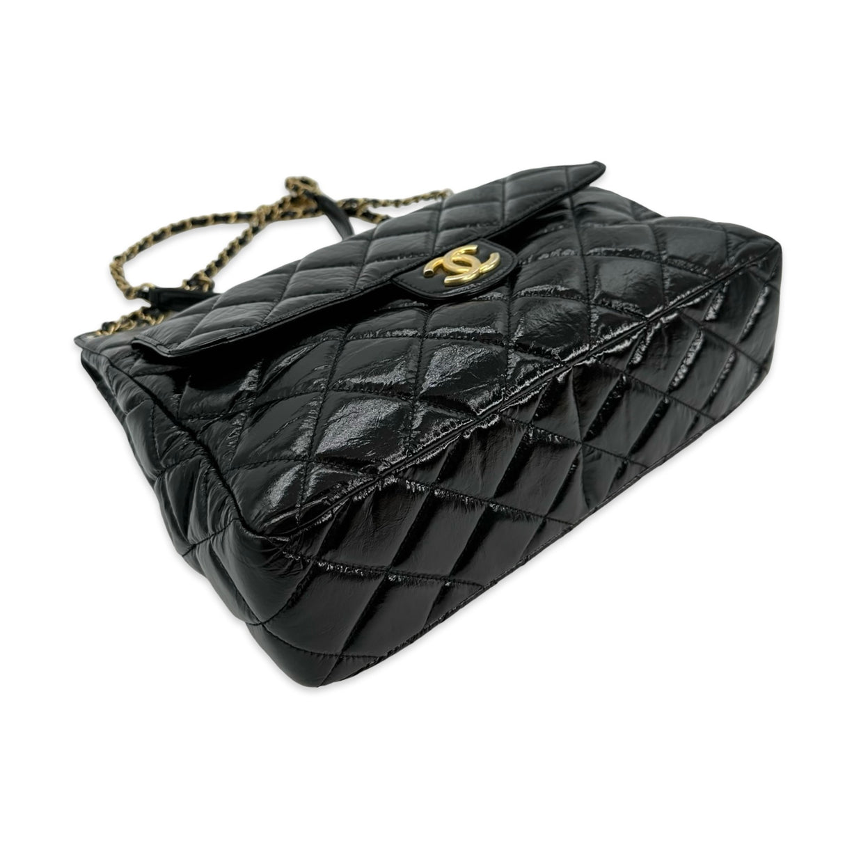 Crumpled Calfskin Medium Wavy Hobo