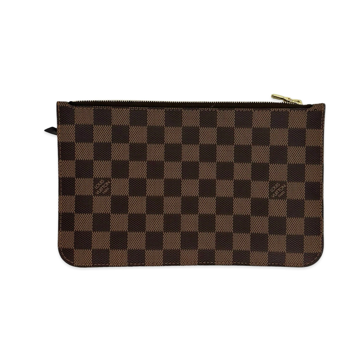 LOUIS VUITTON: Damier Ebene Neverfull Pochette