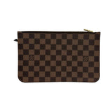 LOUIS VUITTON: Damier Ebene Neverfull Pochette