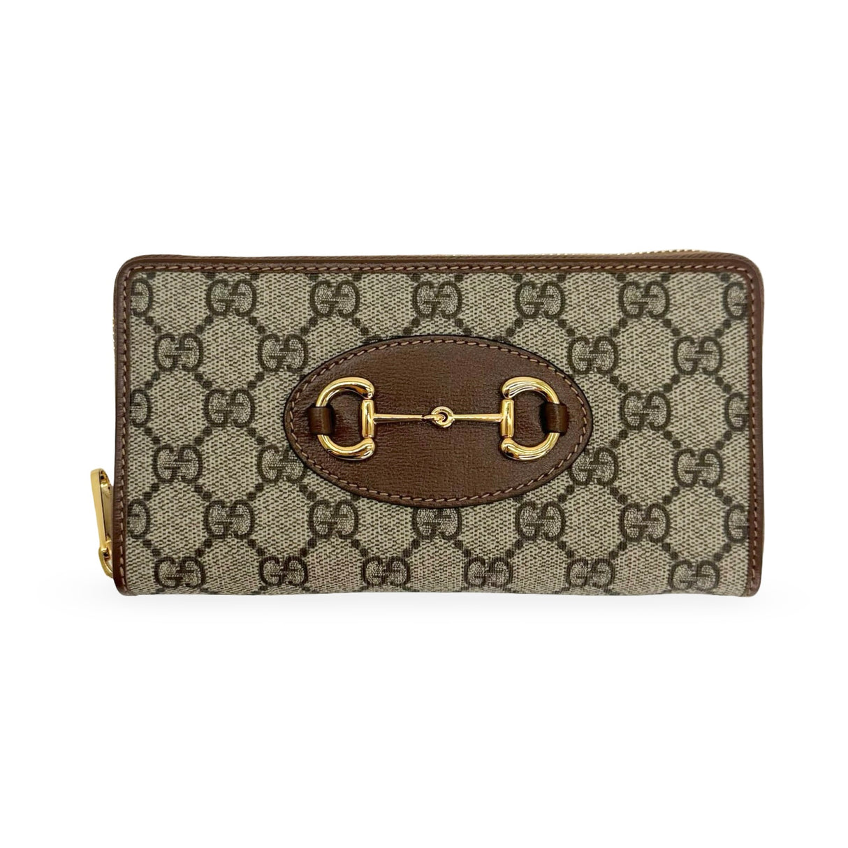 GUCCI: GG Supreme Horsebit 1955 Zip Around Wallet