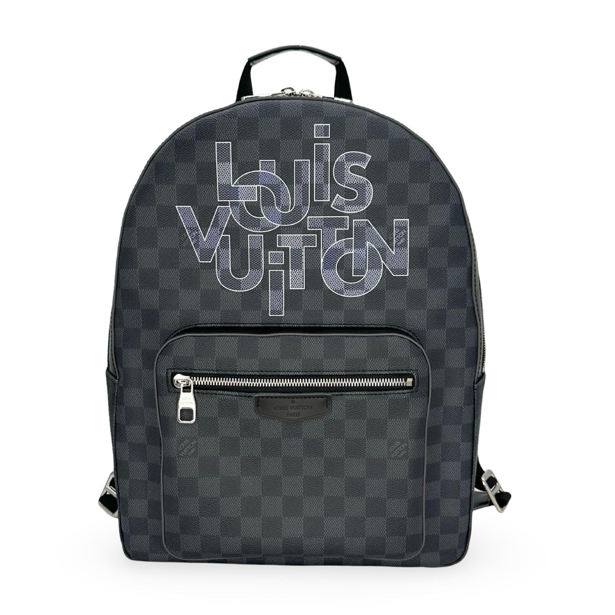 LOUIS VUITTON: Damier Graphite Logo Josh Backpack