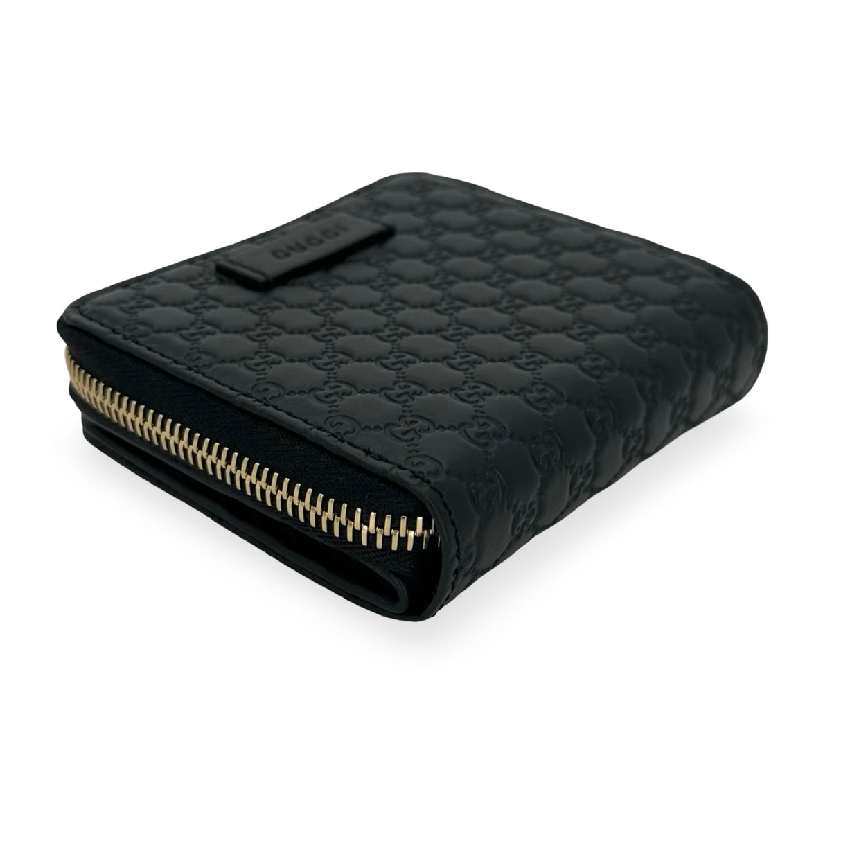 GUCCI: Microguccissima Compact Zip Wallet