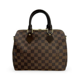 LOUIS VUITTON: Damier Ebene Speedy Bandouliere 25