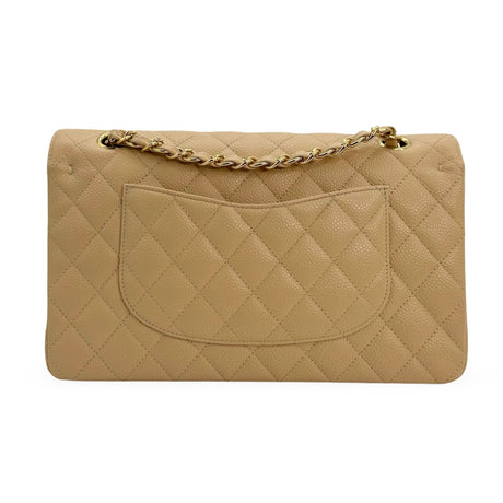CHANEL: Quilted Caviar Medium Classic Double Flap