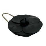 CHANEL: Leather Camellia Flower Bag