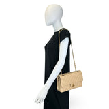 CHANEL: Quilted Caviar Medium Classic Double Flap