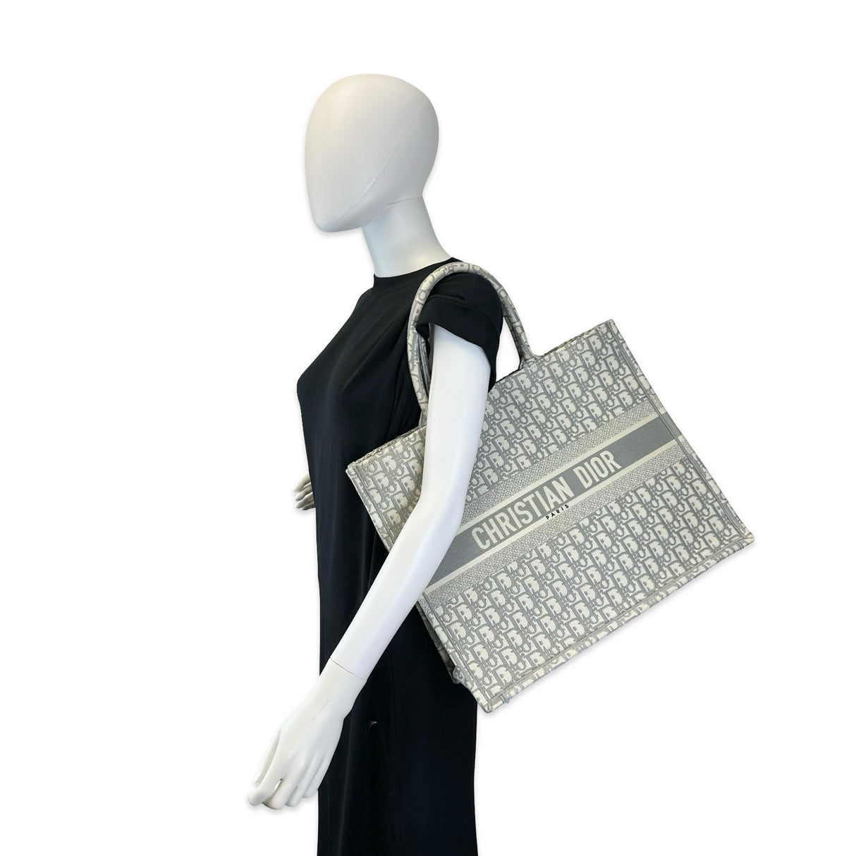 CHRISTIAN DIOR: Oblique Embroidered Large Book Tote