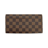 LOUIS VUITTON: Damier Ebene Sarah Wallet