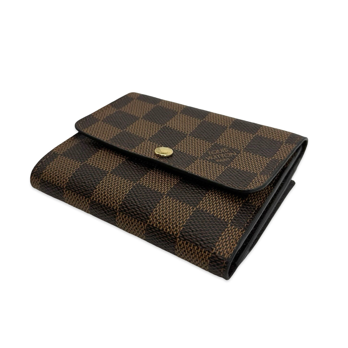 LOUIS VUITTON: Damier Ebene Elise Wallet
