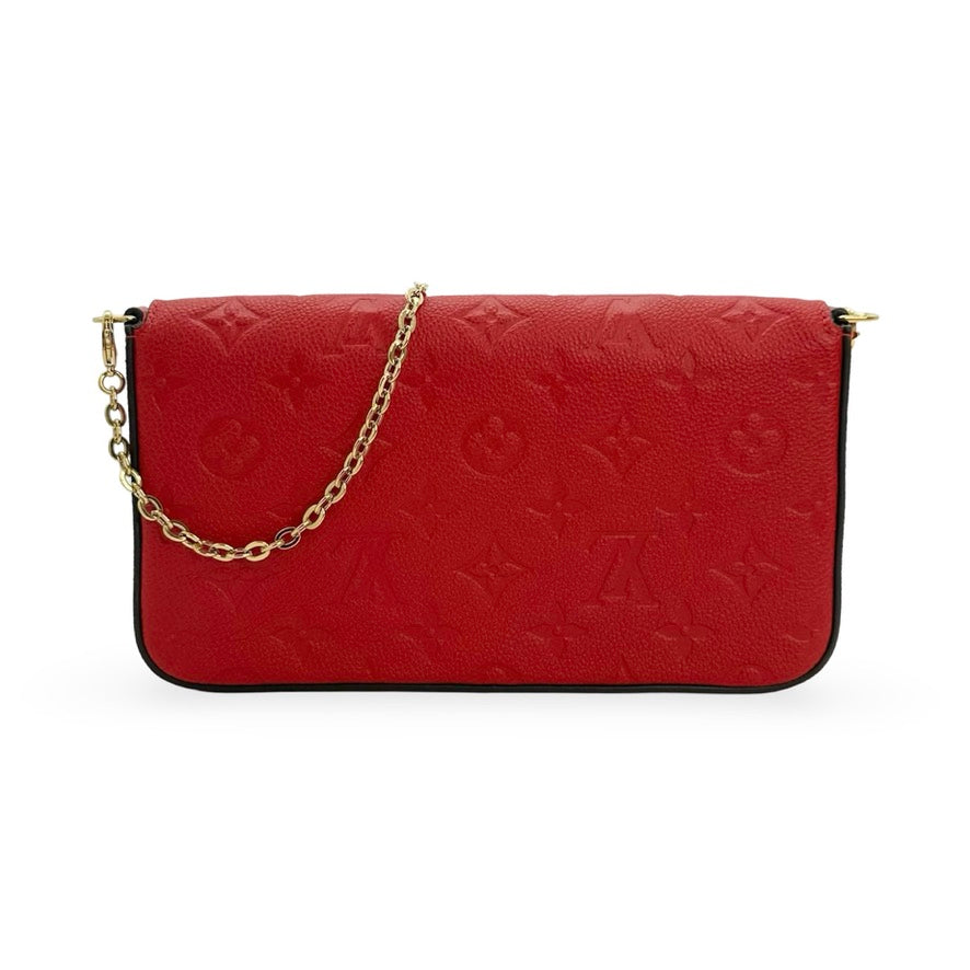 LOUIS VUITTON: Monogram Empreinte Felicie Pochette