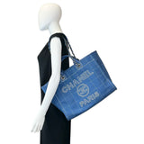 Stitched Canvas Large Deauville Tote