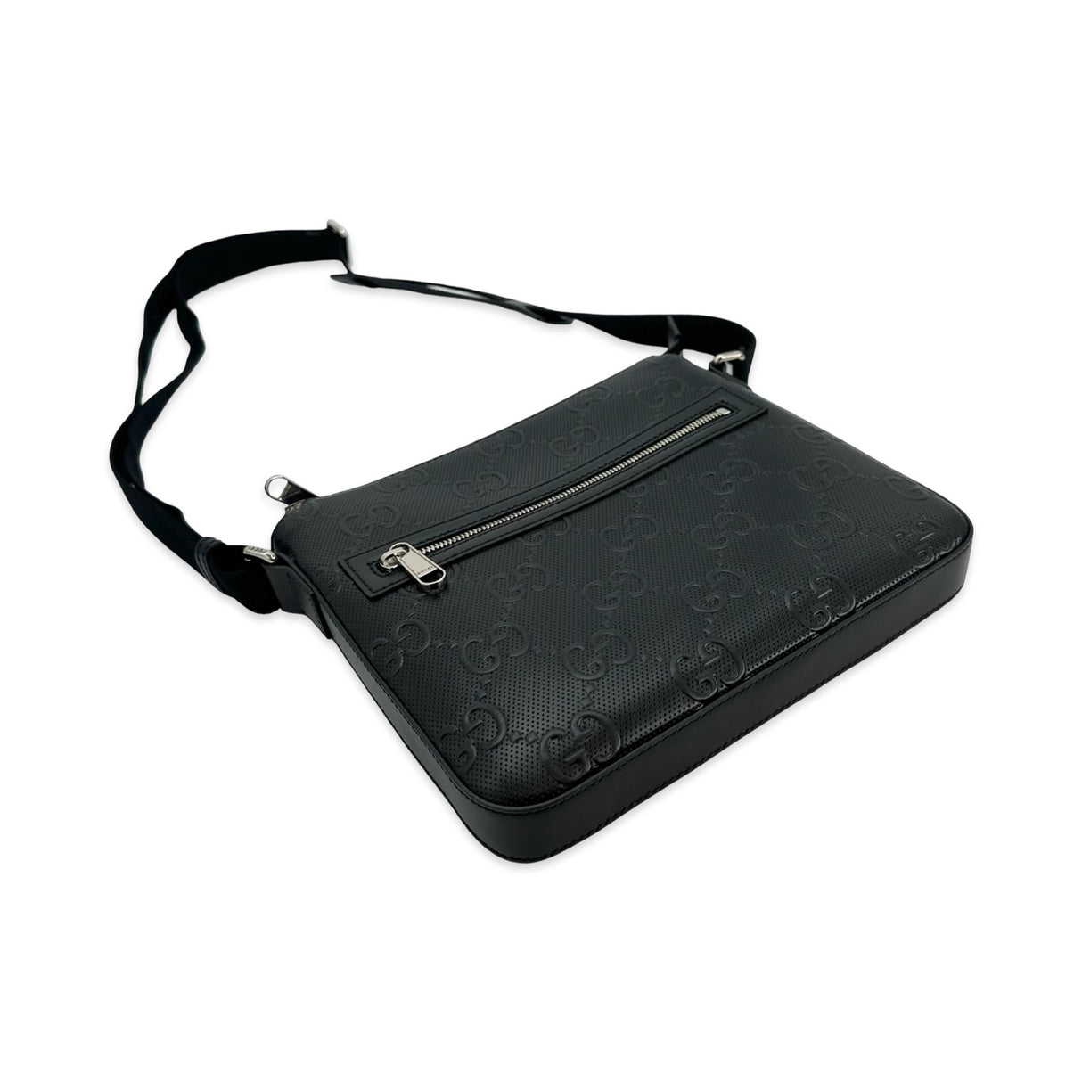 Perforated Embossed Messenger Bag