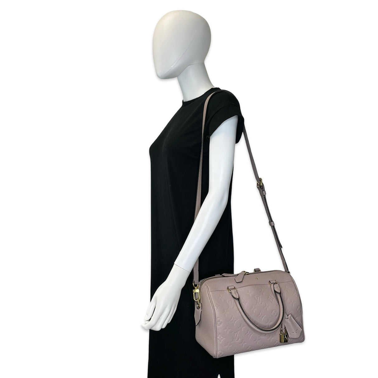 LOUIS VUITTON: Monogram Empreinte Speedy Bandouliere 25 NM