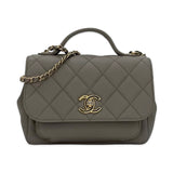 CHANEL: Quilted Caviar Small Business Affinity Flap Bag