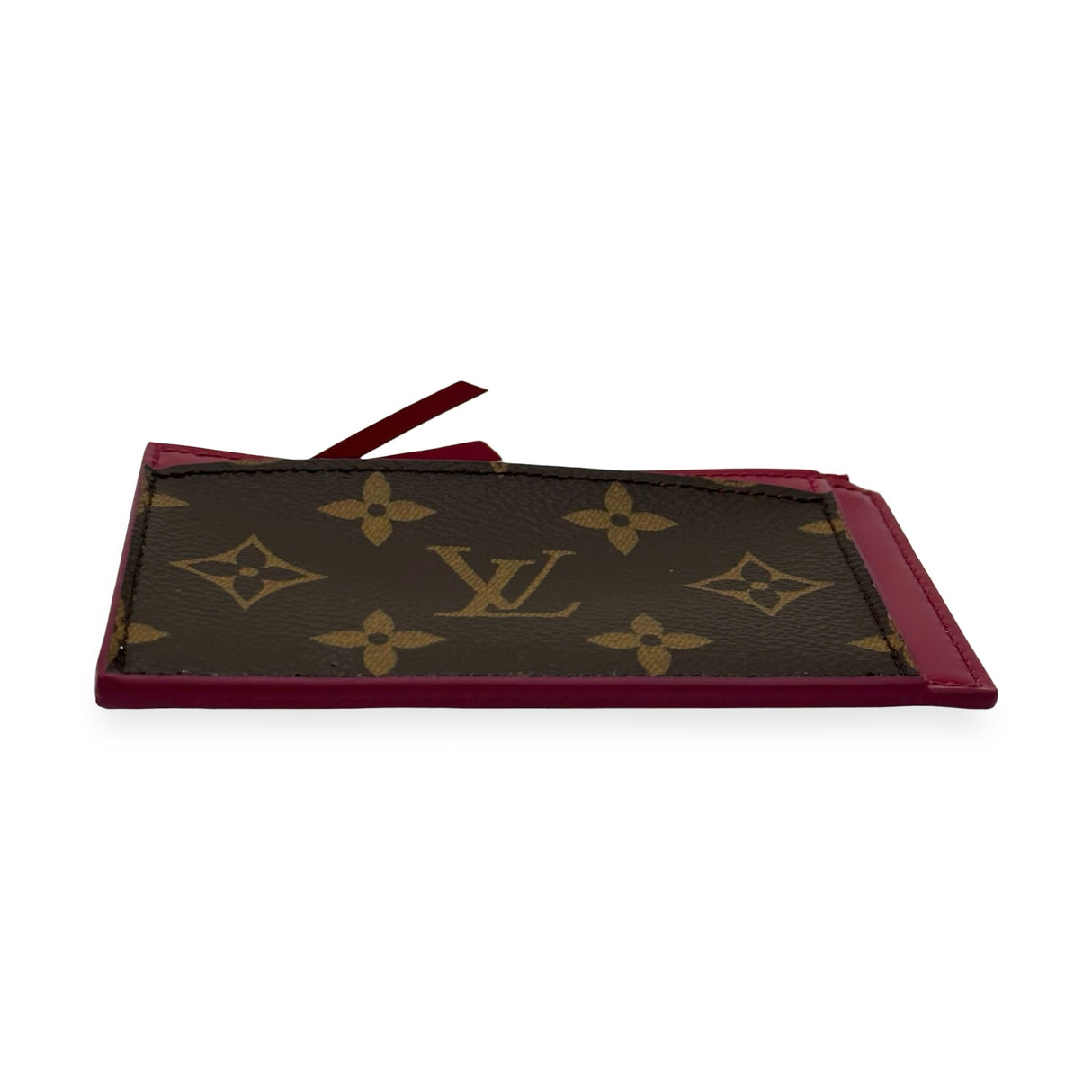 LOUIS VUITTON: Monogram Zip Card Case