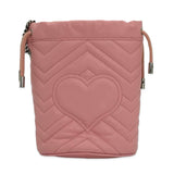 GUCCI: Quilted Leather GG Marmont Mini Bucket Bag