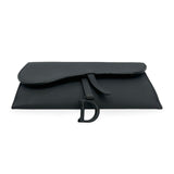 CHRISTIAN DIOR: Ultramatte Long Saddle Wallet with Chain