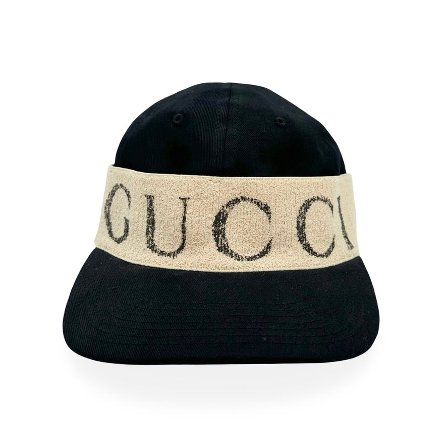 GUCCI: Gabardine Headband Baseball Cap