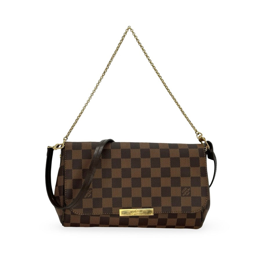 LOUIS VUITTON: Damier Ebene Favorite MM