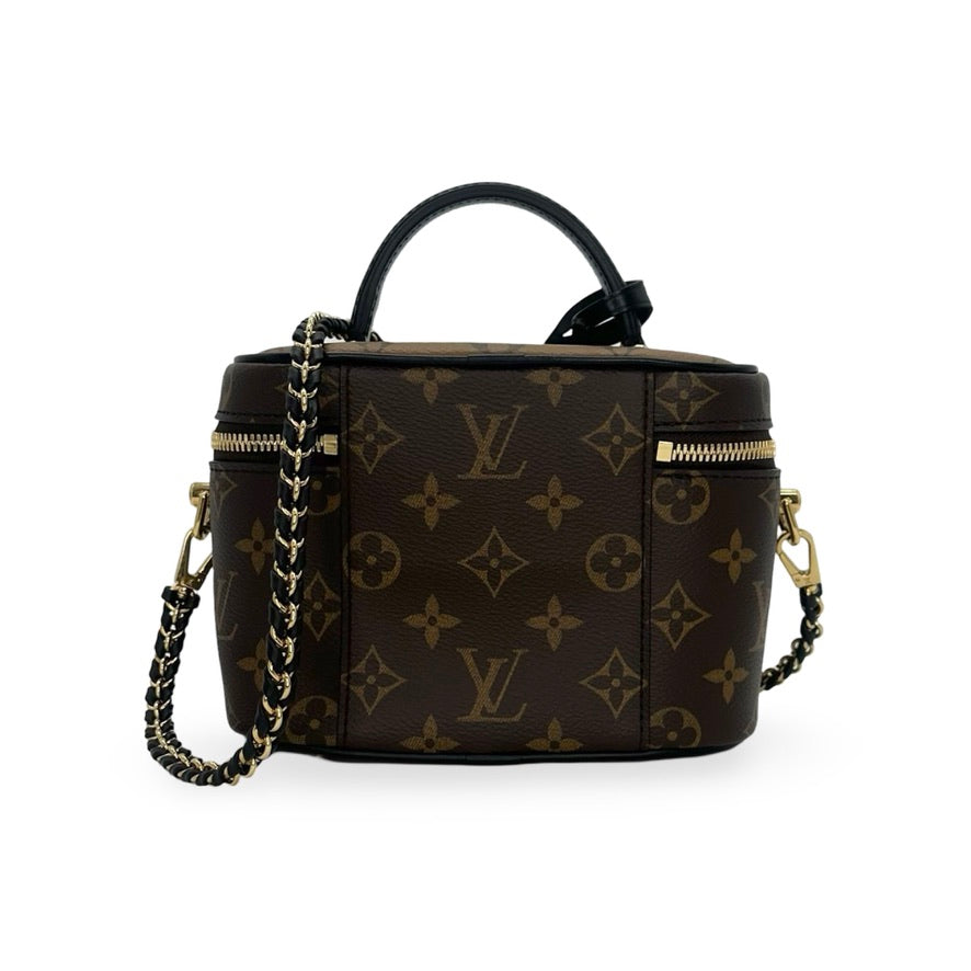 LOUIS VUITTON: Monogram Reverse Vanity PM