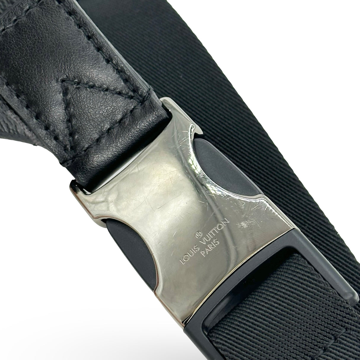 LOUIS VUITTON: Monogram Eclipse Discovery Bum Bag PM