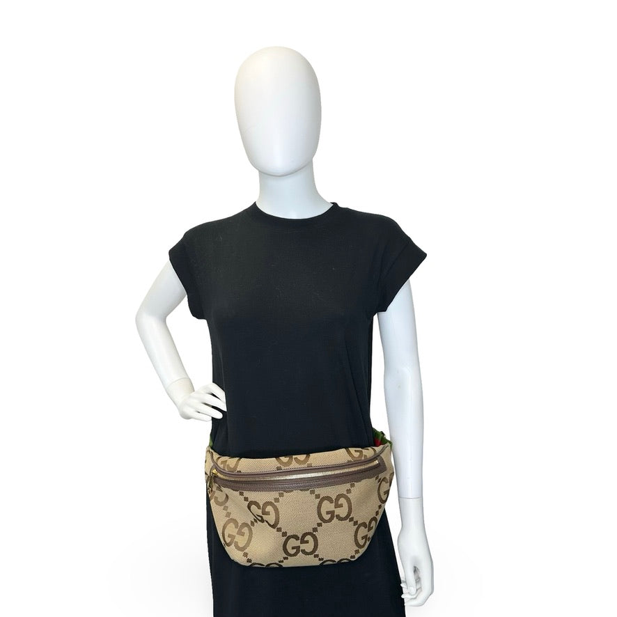 GUCCI: Jumbo GG Canvas Belt Bag