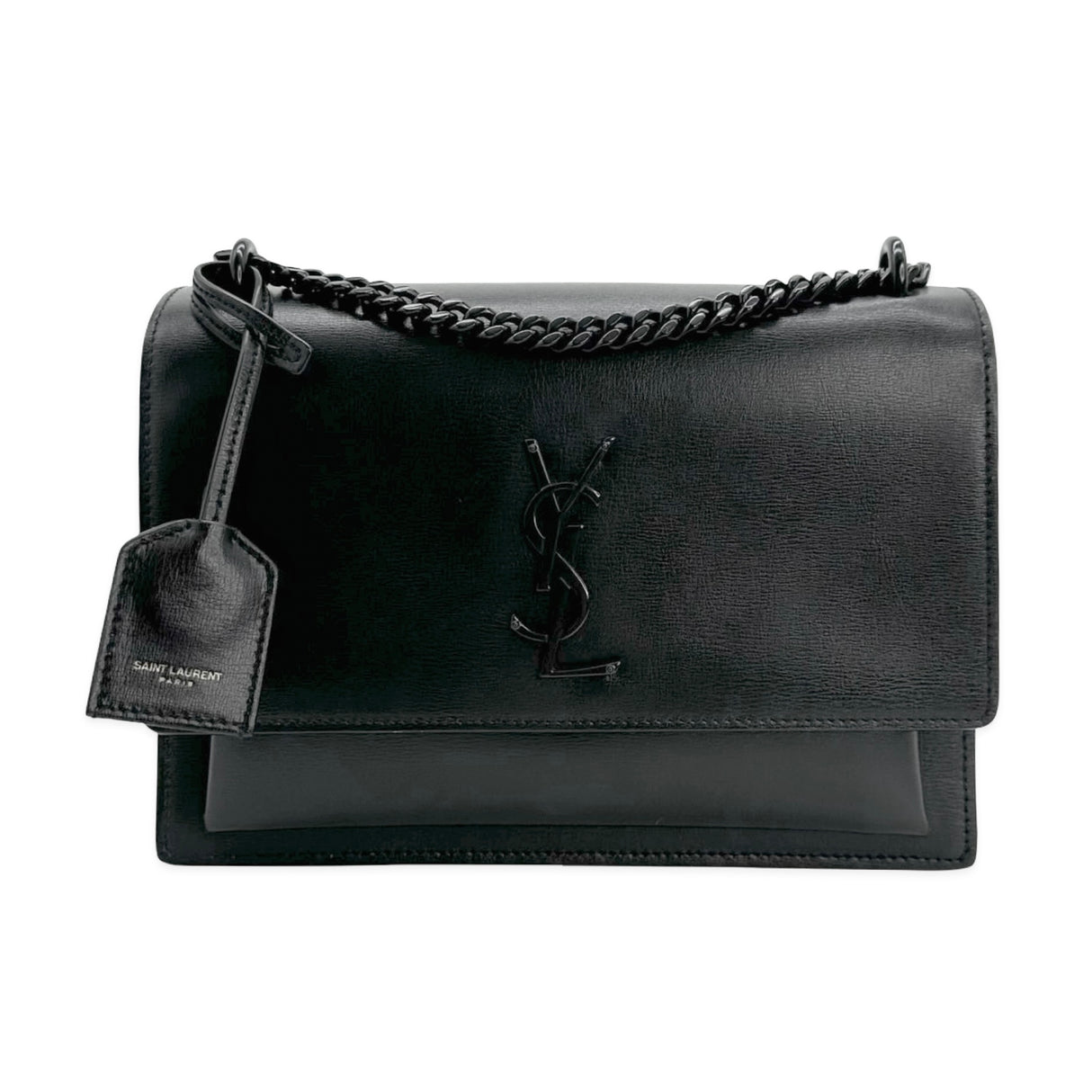 SAINT LAURENT: Leather Medium Sunset Chain Bag