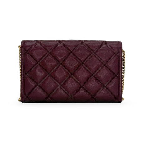 SAINT LAURENT: Quilted Lambskin Mini Becky Chain Bag