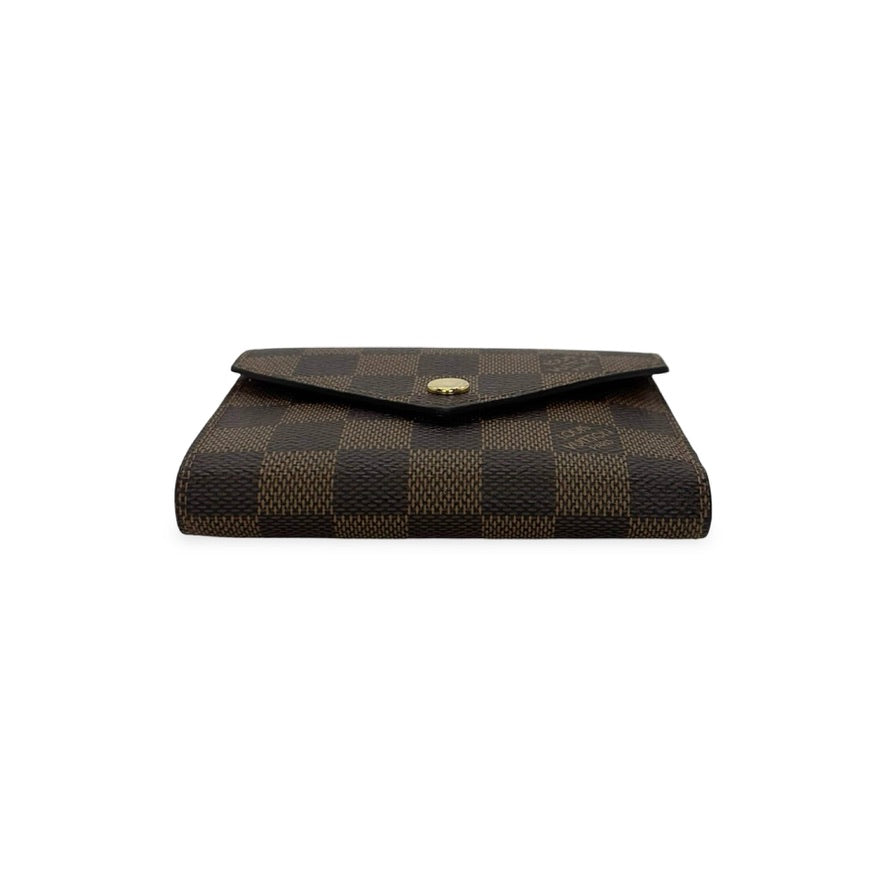 LOUIS VUITTON: Damier Ebene Victorine Wallet