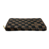 LOUIS VUITTON: Damier Paillettes Ebene Sequin Zippy Wallet