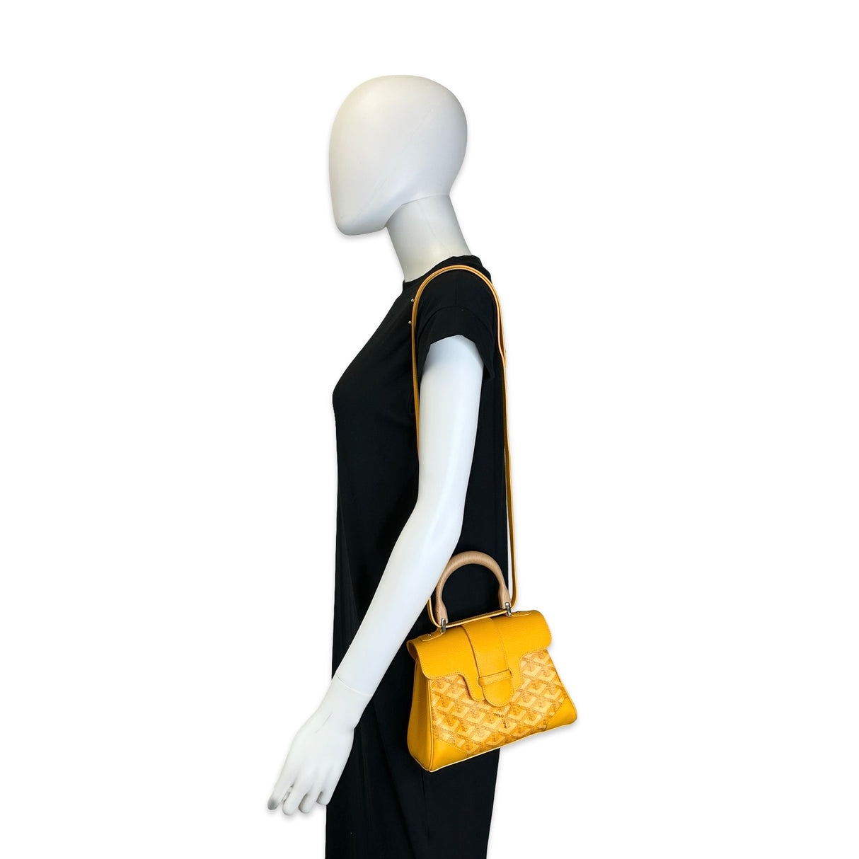 GOYARD: Goyardine Mini Saigon Top Handle Bag