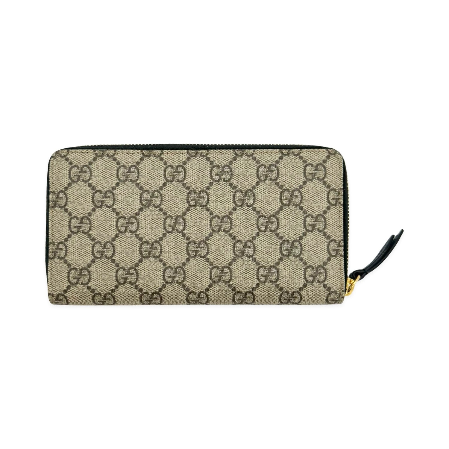 GG Supreme Bicolor Zip Around Wallet