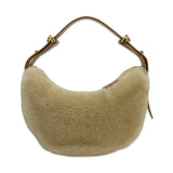 PRADA: Shearling Arque Shoulder Bag