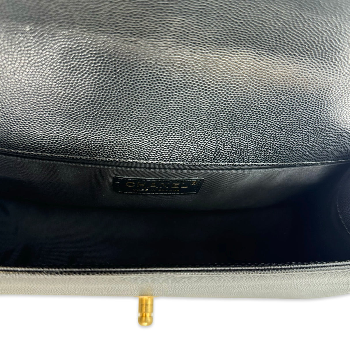 Quilted Caviar Old Medium Boy Bag