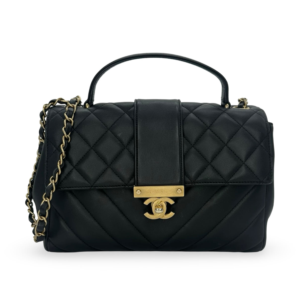 CHANEL: Quilted Calfskin In the City Top Handle