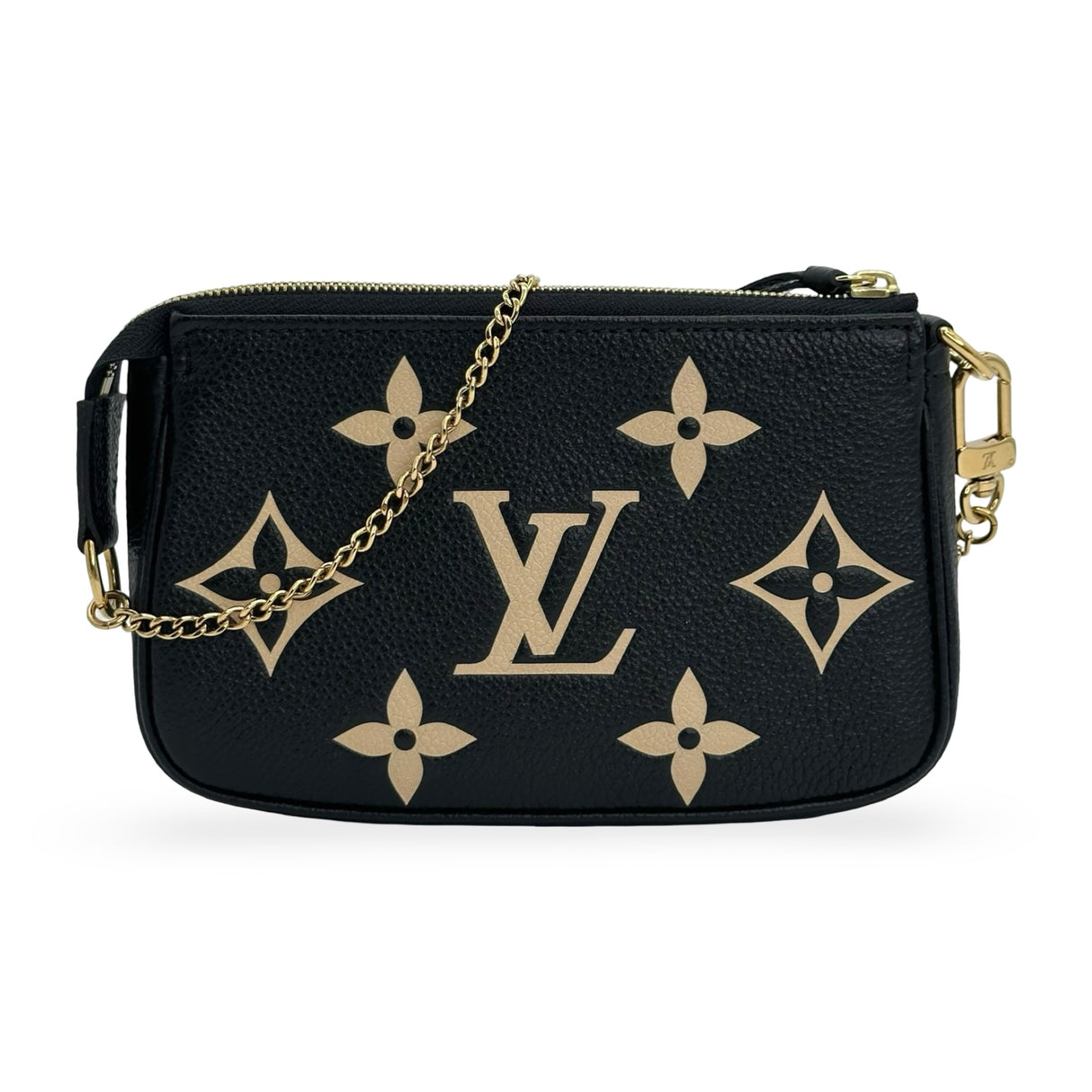 LOUIS VUITTON: Monogram Empreinte Bicolor Mini Pochette Accessoires