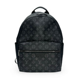 LOUIS VUITTON: Monogram Eclipse Discovery MM Backpack