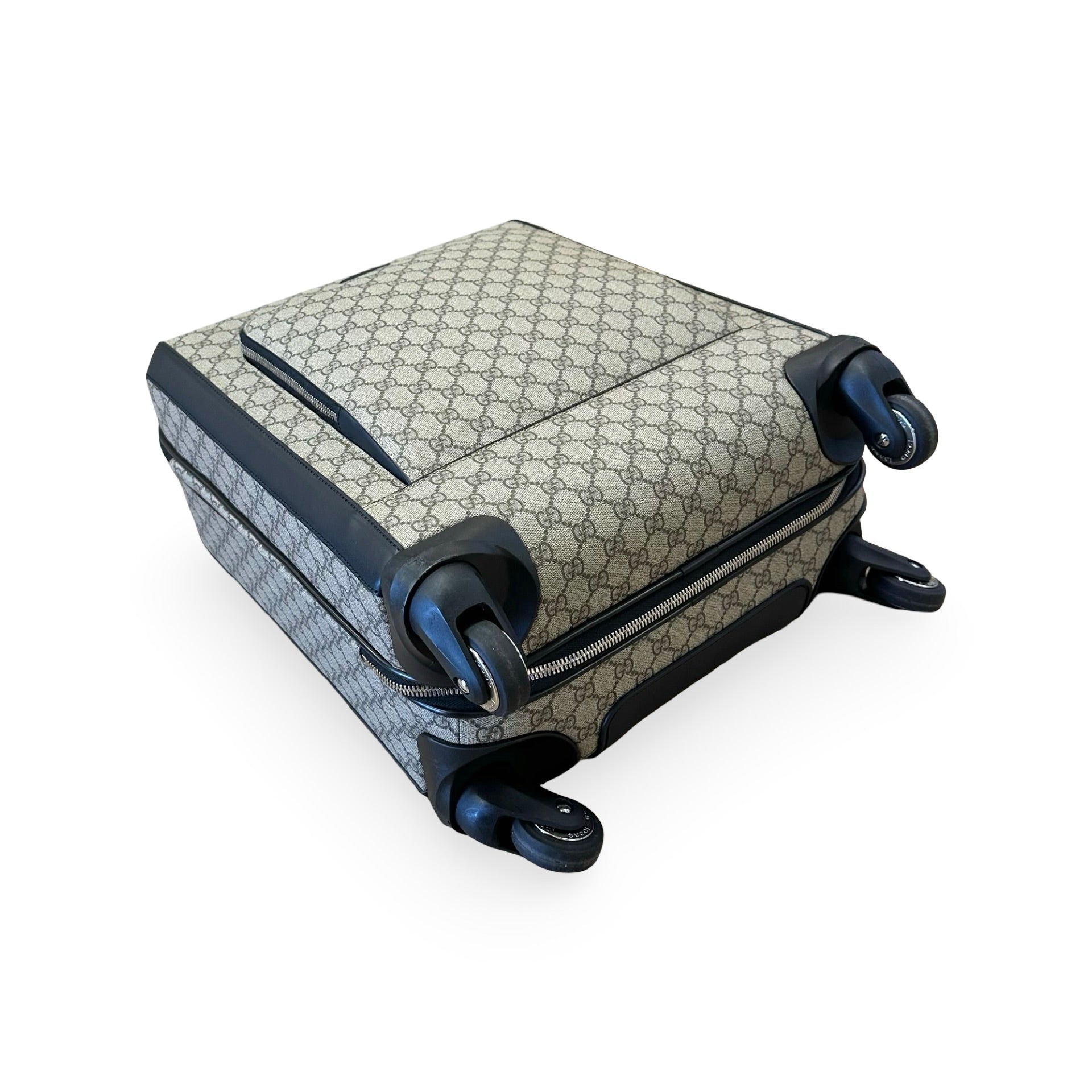Gucci GG Supreme Savoy Carry On Rolling Luggage
