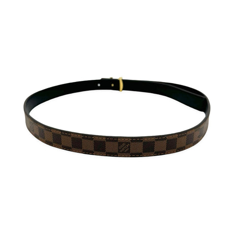 Damier Ebene LV Initiales Thin Reversible Belt
