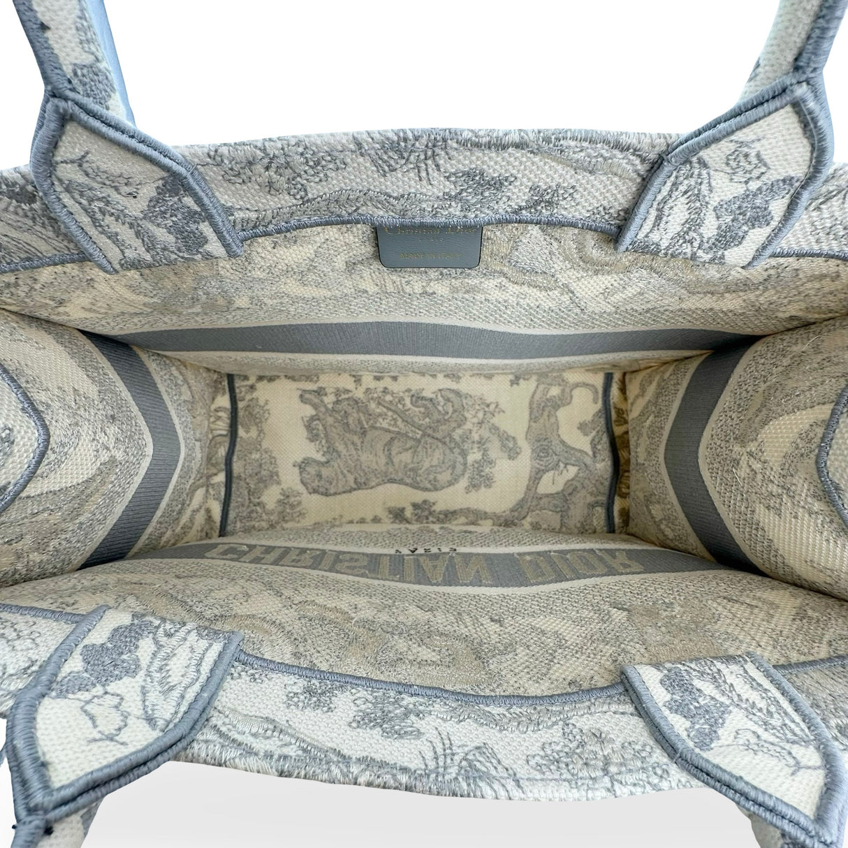 CHRISTIAN DIOR: Toile de Jouy Sauvage Medium Book Tote