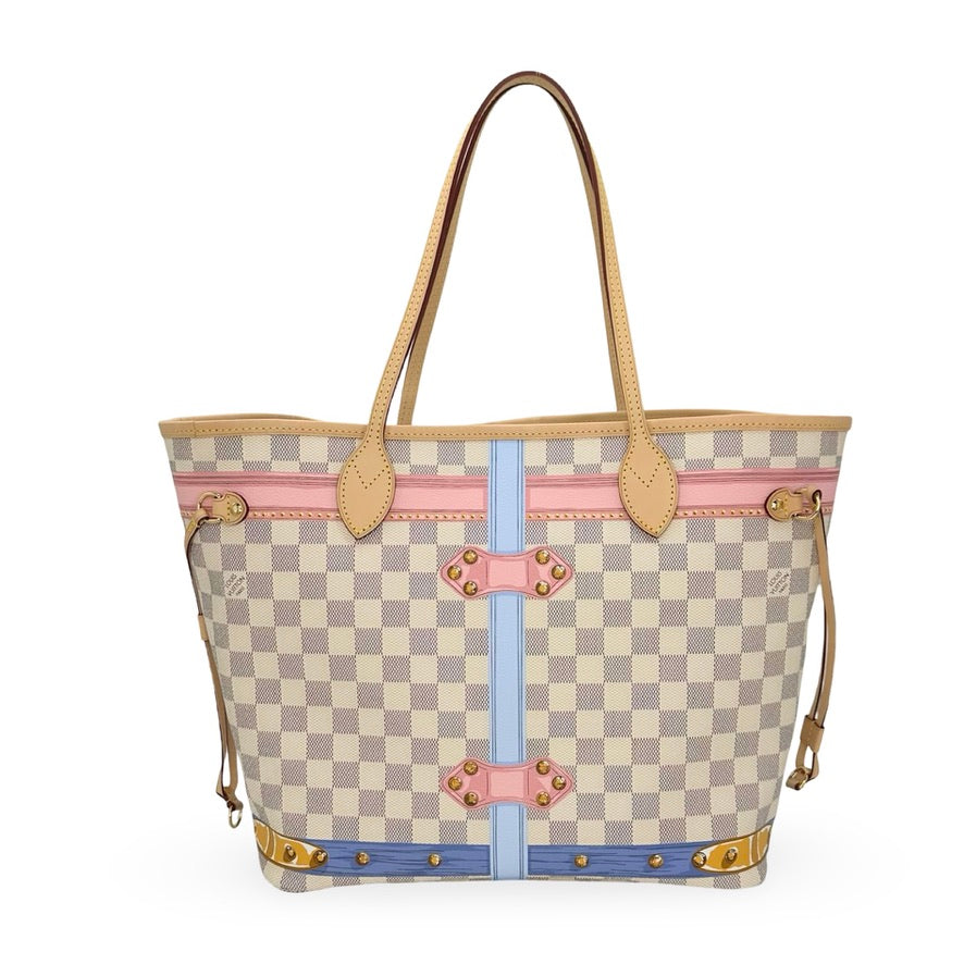 LOUIS VUITTON: Damier Azur Summer Trunks Neo Neverfull MM