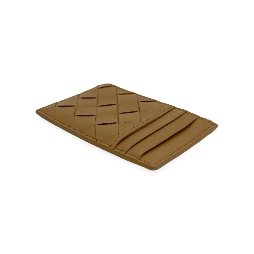BOTTEGA VENETA: Intrecciato Zip Top Card Holder