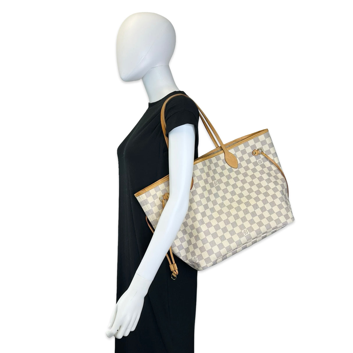 LOUIS VUITTON: Damier Azur Neverfull MM