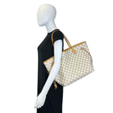 LOUIS VUITTON: Damier Azur Neverfull MM